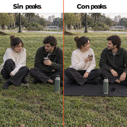 Mat lona impermeable plegable de bolsillo Peaks® (+ estacas)