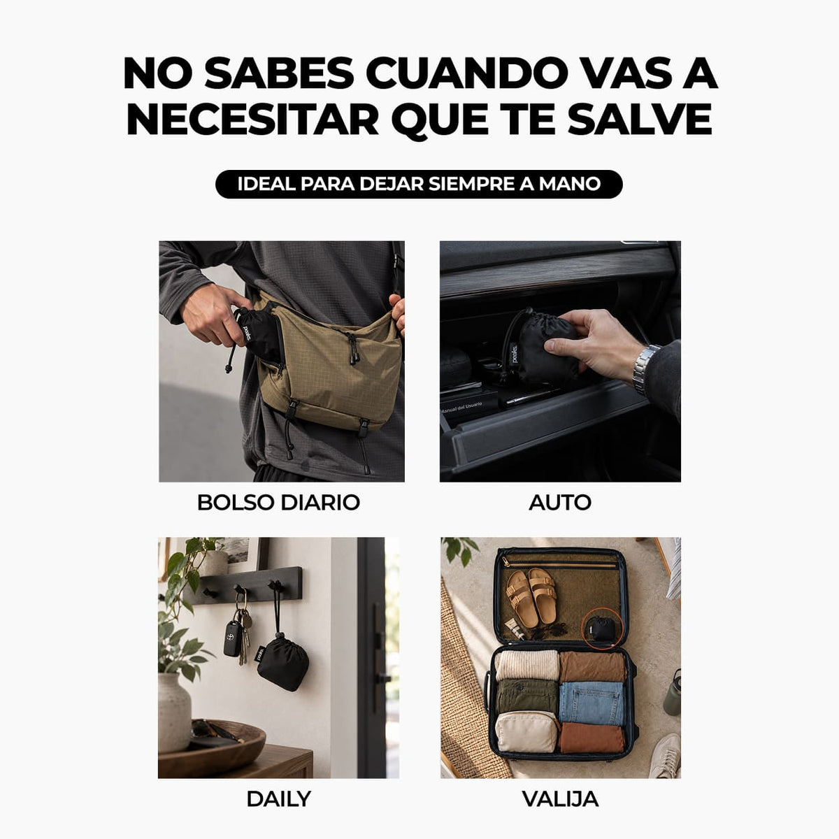 Bolso mochila plegable de bolsillo impermeable 35L Peaks®