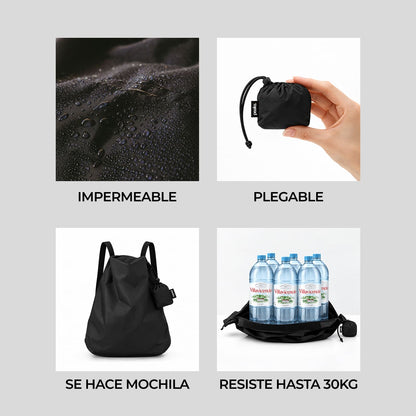 Bolso mochila plegable de bolsillo impermeable 35L Peaks®