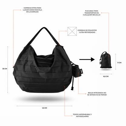 Bolso mochila plegable de bolsillo impermeable 35L Peaks®
