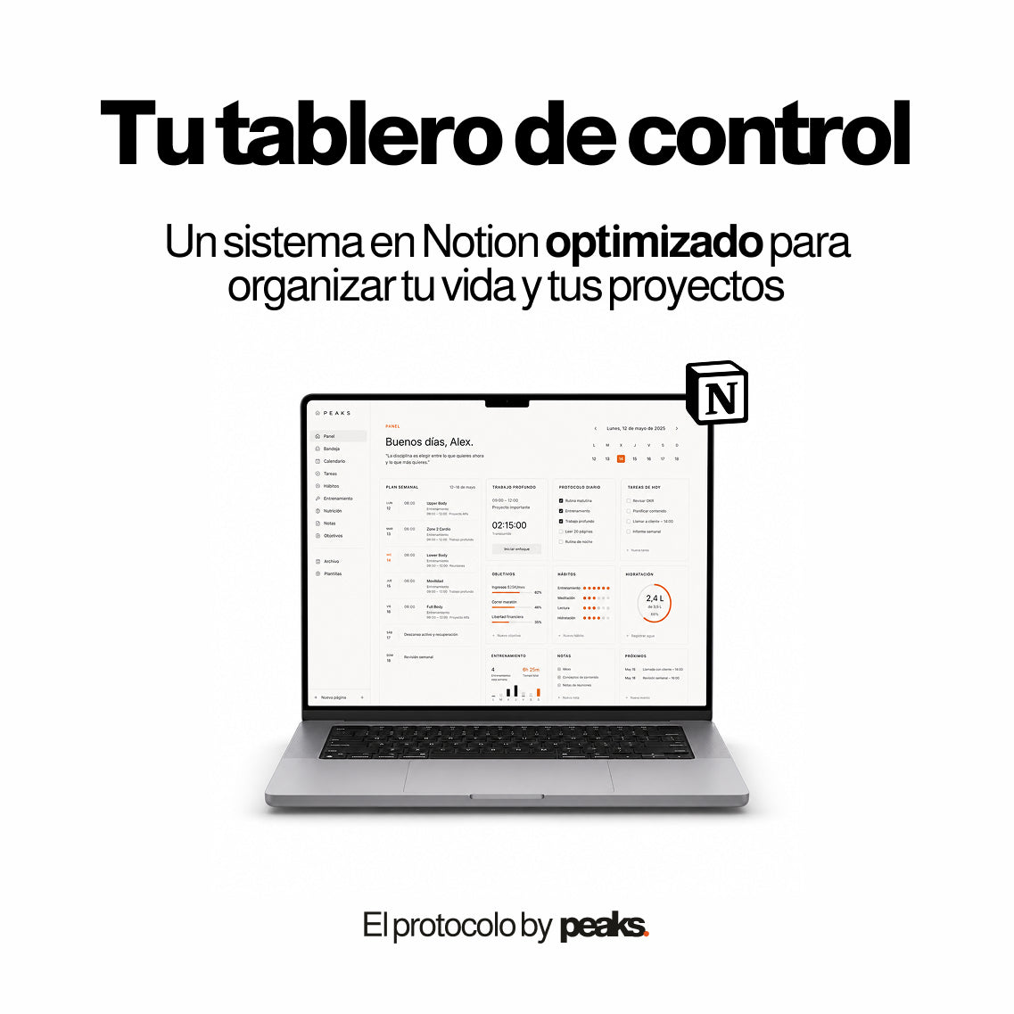 Tu tablero de control en Notion